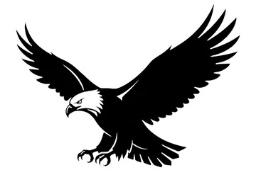 Obraz premium eagle in flight. Silhouette of an eagle.