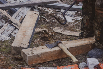 axe in the stump