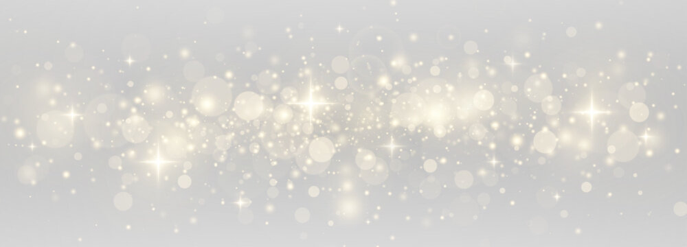 Shimmering stardust and luminous sparks in a bright festive scene. Golden glitter, sparkling confetti, and radiant holiday lights with luxury flair.