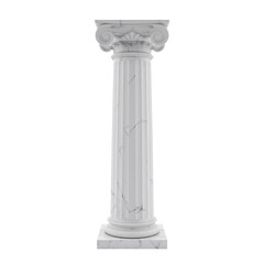 Fototapeta premium antique column isolated on white
