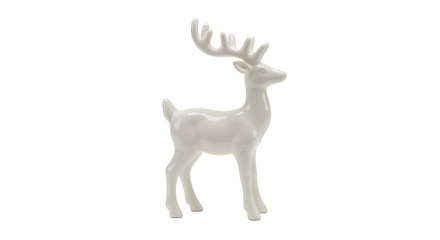Elegant ceramic deer figurine, a modern decorative piece for stylish home interiors and design