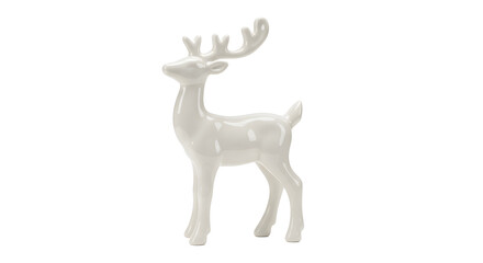 Elegant ceramic reindeer figurine perfect for holiday decor and festive winter designs