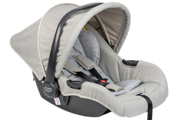 Comfortable infant car seat on AI generated by PNG