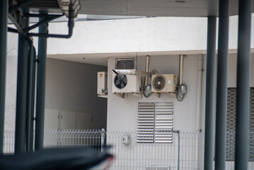 Outdoor Air Conditioning Units on Building