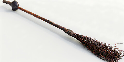 Traditional Broom with Metal Finial