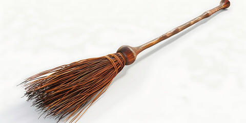 Traditional Straw Broom