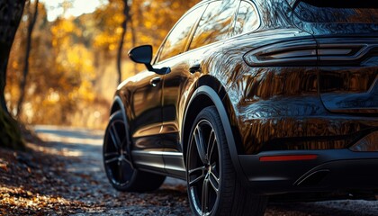 Black Friday Car Rental Post Template For Luxury Rent-A-Car On Social Media. Stylish And Modern Design For Promotions And Advertising.