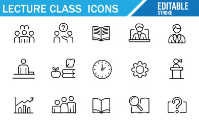 Icon Collection for Educational Sessions and Learning Tools