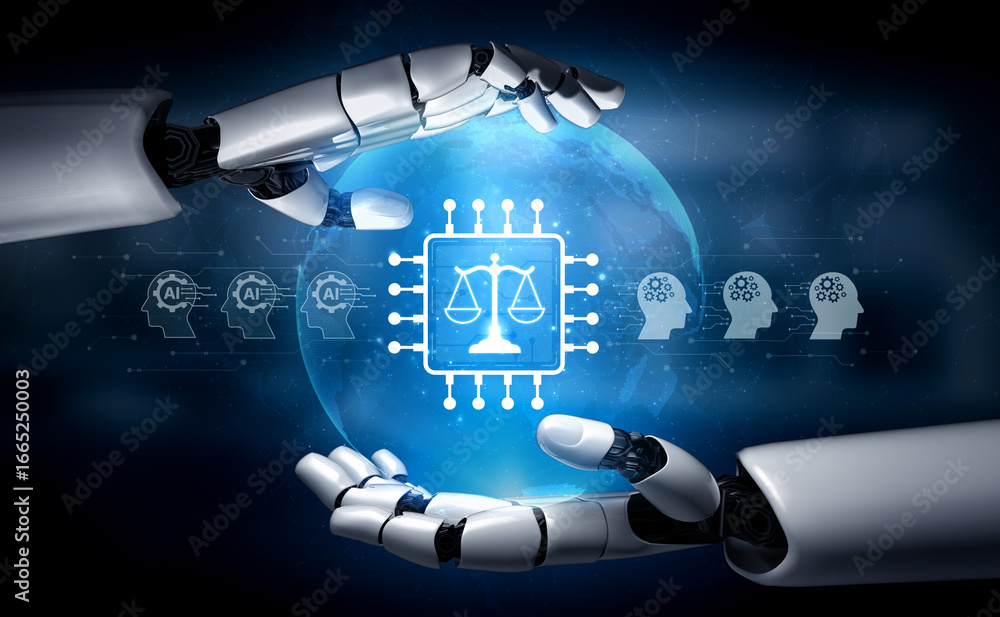 Poster ai ethics ensures fairness, transparency, and responsibility in intelligent systems, guiding safe an