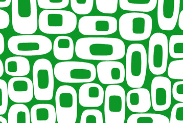 Geometric background in green and white colors