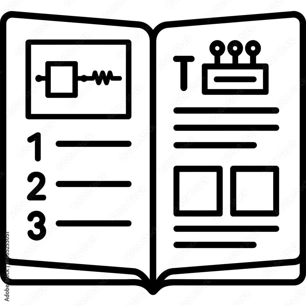 Poster maker project documentation outline vector