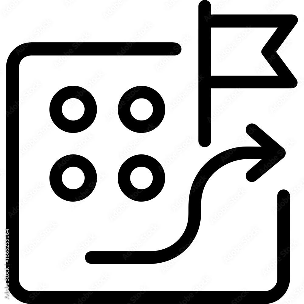 Poster precedent set example outline vector