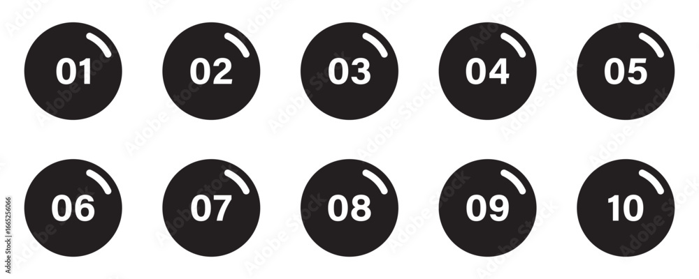 Poster set of numbers and symbols icons. number icon on white background. set of numbers and symbols icons.