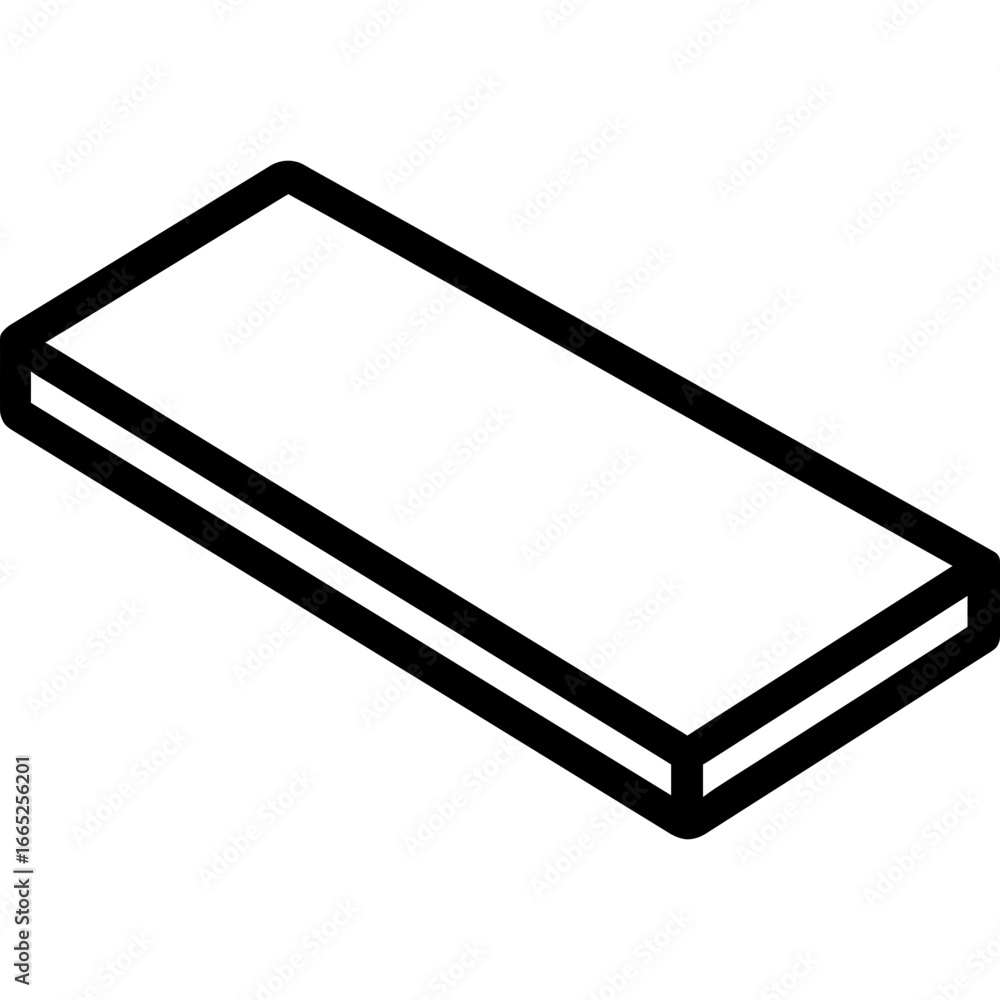 Poster rectangle shape outline icon vector