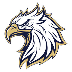 Obraz premium Griffin Head Mascot Logo Vector, Mythic Royal Icon Transparent
