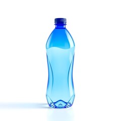 Naklejka premium Illustration of a blue plastic bottle of water isolated on a white background