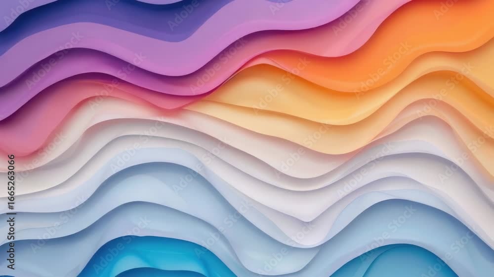 Poster a colorful and dynamic background featuring wavy shapes, perfect for creative projects and presentat