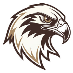 Obraz premium Falcon Mascot Logo Vector, Swift Bird Esports Head Icon Transparent