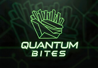 Neon Tech Fries Logo