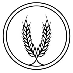 ears of wheat vector illustration