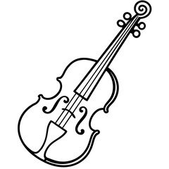 violin vector illustration