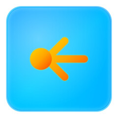 Modern app icon design with vibrant colors and dynamic movement, perfect for user interfaces, digital products, and tech branding