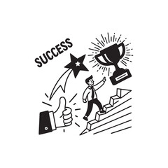  Successful icon vector