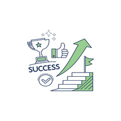 : Success-icon-collection--containing-motivation--wi.