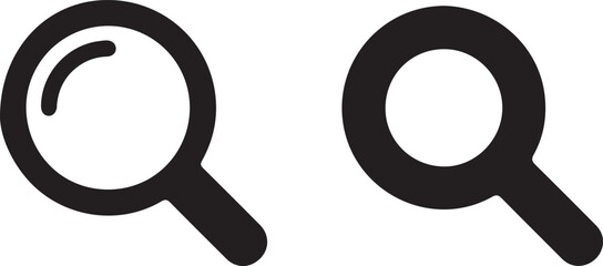 Magnifier - Illustration Icons stock illustration