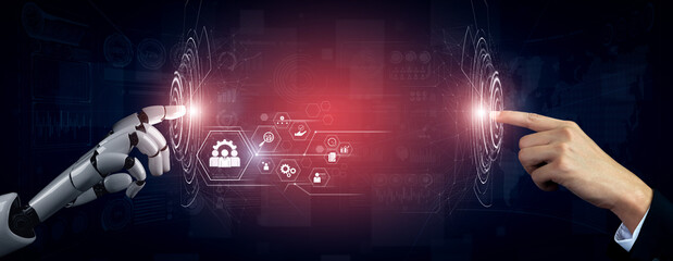 AI optimizing business management system, enhancing productivity, tracking progress, analyzing performance, and automating teamwork coordination across structured operations. Vouch