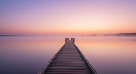 Fototapeta premium pier on the lake