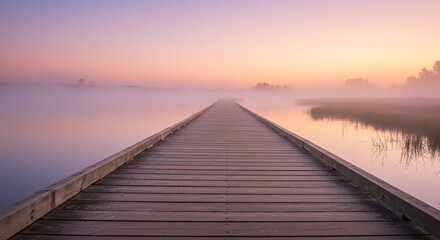 sunrise over the river