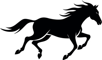silhouette of a horse