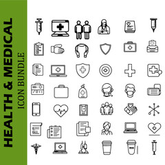 Modern Healthcare & Medicine Line Icon Set 
