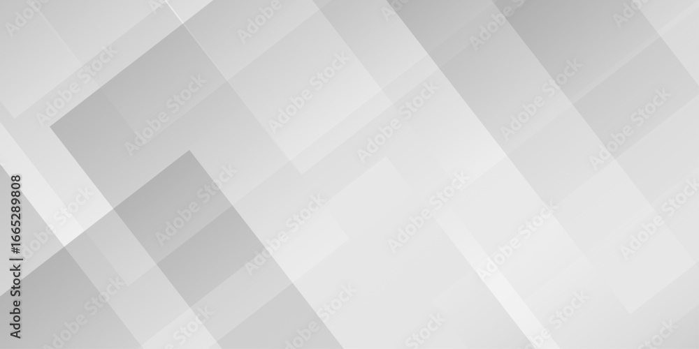 Aufkleber abstract white and gray overlap triangle geometric technology design. minimal rectangle randomly arr