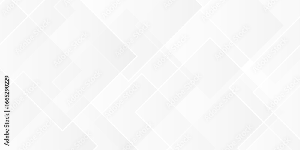 Aufkleber abstract white and gray overlap triangle geometric technology design. minimal rectangle randomly arr