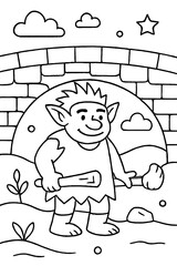  Kids Coloring Page Outline Design – Modern Coloring Pages with Pure White Background  Girls, Forest, Travel, Giraffe  Unique Coloring Book Ideas