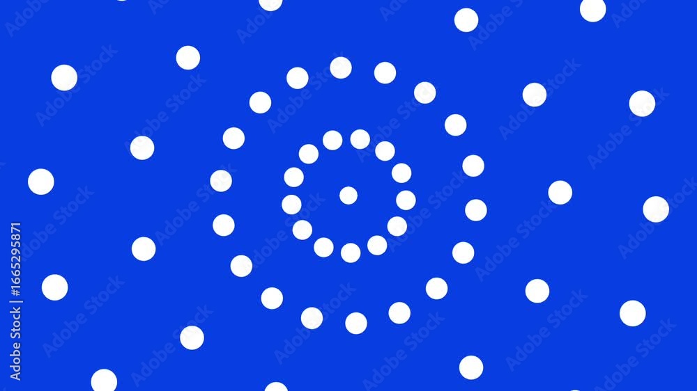 Aufkleber a minimal circular pattern of dots forming a visual spiral, symbolizing structure, order, creativity