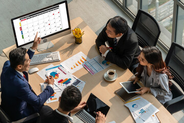 Calendar on computer software application for modish schedule planning for personal organizer and...