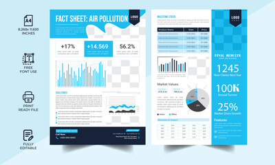 Technical Fact Sheet layout template. Product Catalogue & modern a4 product catalog design template, Minimalist product brochure template design, A4 flyer, corporate flyer, business flyer, catalog