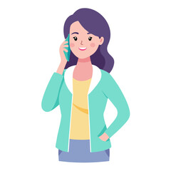 girl talking on the phone