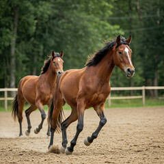 Obraz premium horse in the field
