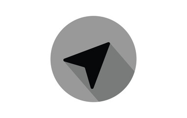 Navigation arrow icon vector eps10.