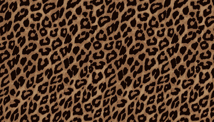 leopard print texture. seamless leopard skin pattern.
