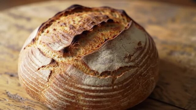 close up of a sourdough bread
