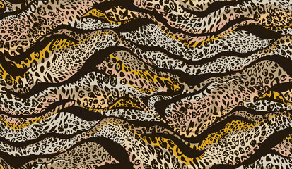 leopard print texture. seamless leopard skin pattern.
