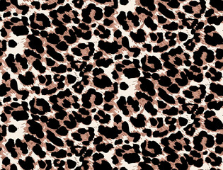 leopard print texture. seamless leopard skin pattern.
