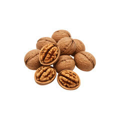 Fresh Whole Pecans with Shells Perfect for Autumn Rcipes, Healthy Snacks, and Nut-Themed Food Backgrouns