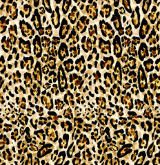 leopard print texture. seamless leopard skin pattern.
