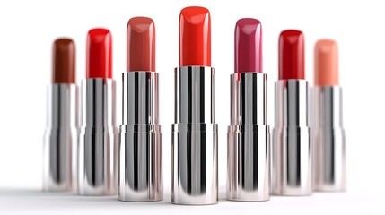 Professional Lipstick Isolated on White Background for Makeup Artists and Beauty Campaigns